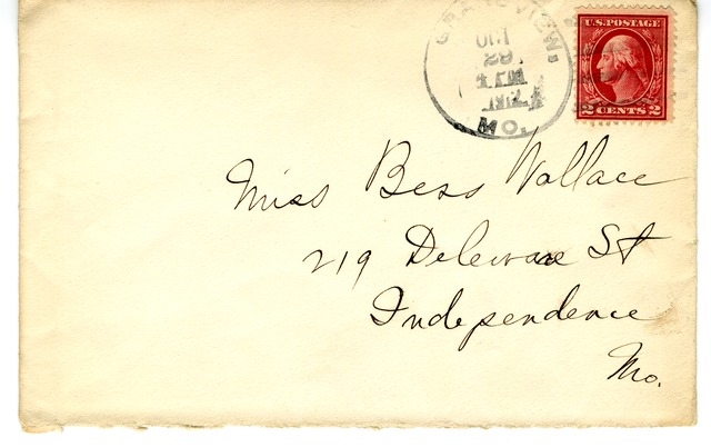 Letter from Harry S. Truman to Bess Wallace