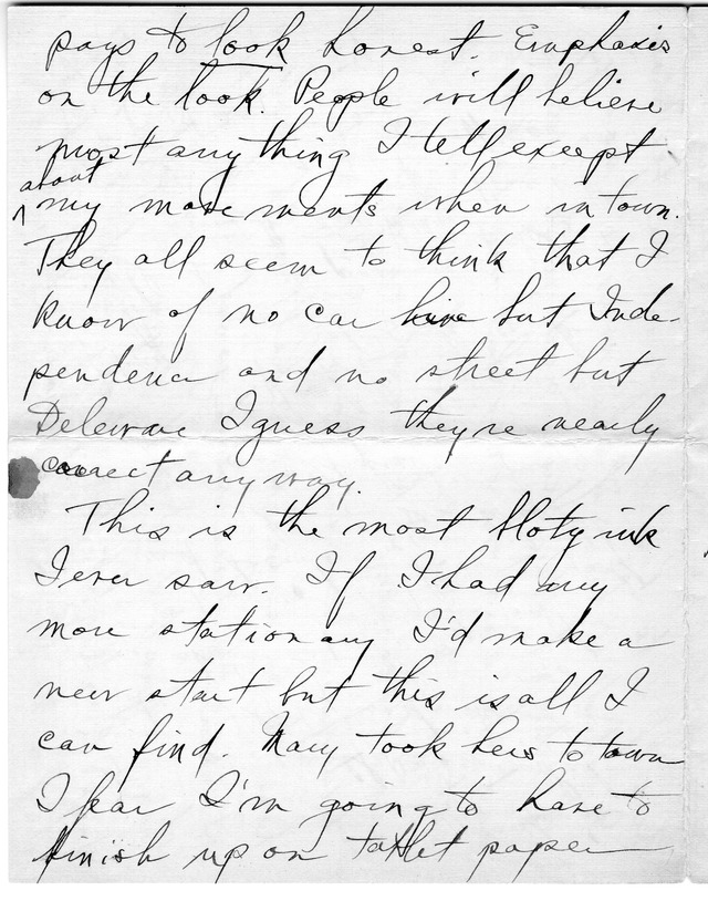 Letter from Harry S. Truman to Bess Wallace