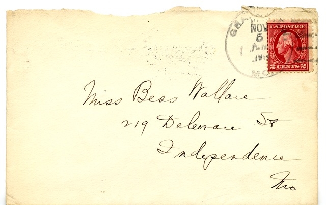 Letter from Harry S. Truman to Bess Wallace