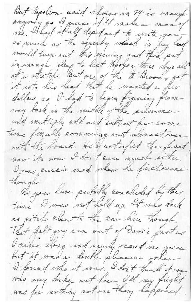 Letter from Harry S. Truman to Bess Wallace