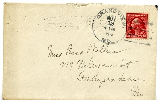 Letter from Harry S. Truman to Bess Wallace