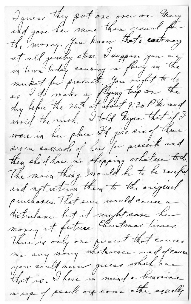 Letter from Harry S. Truman to Bess Wallace