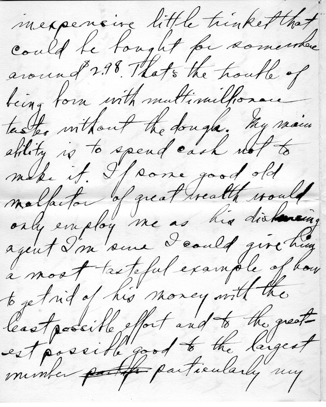 Letter from Harry S. Truman to Bess Wallace