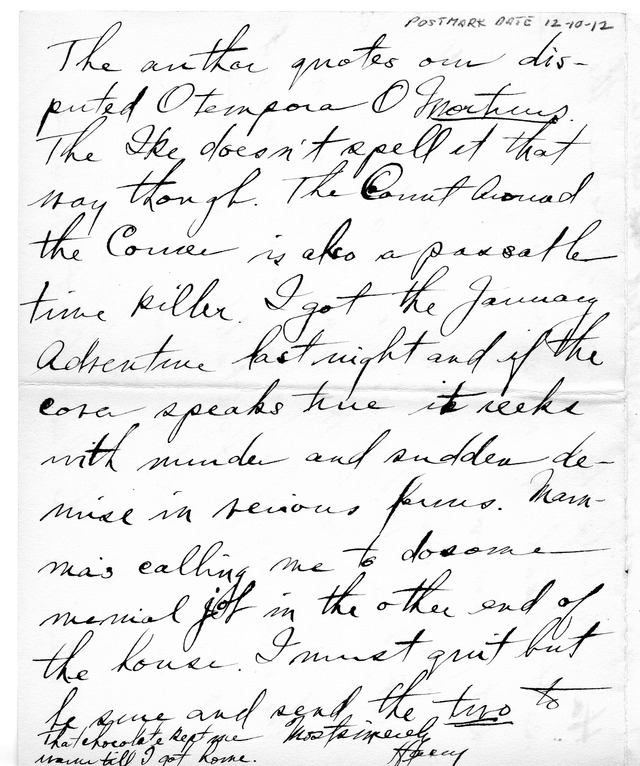Letter from Harry S. Truman to Bess Wallace
