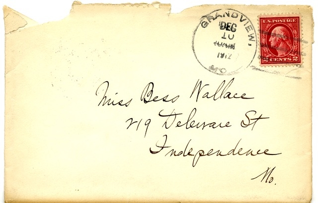 Letter from Harry S. Truman to Bess Wallace