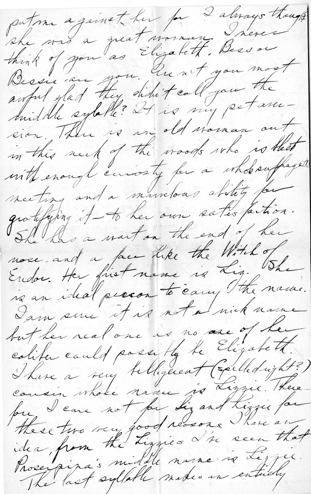 Letter from Harry S. Truman to Bess Wallace