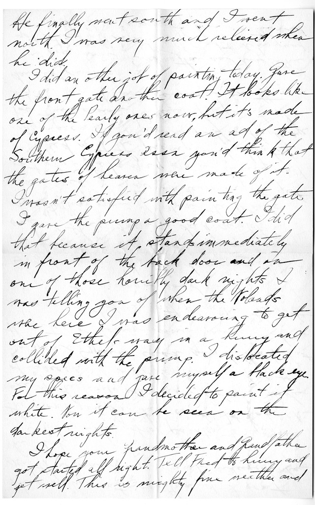 Letter from Harry S. Truman to Bess Wallace