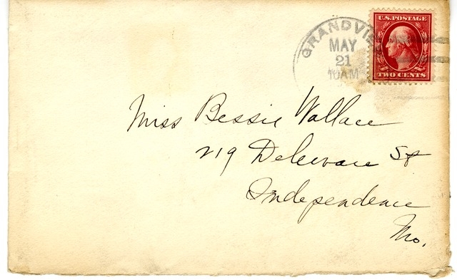 Letter from Harry S. Truman to Bess Wallace