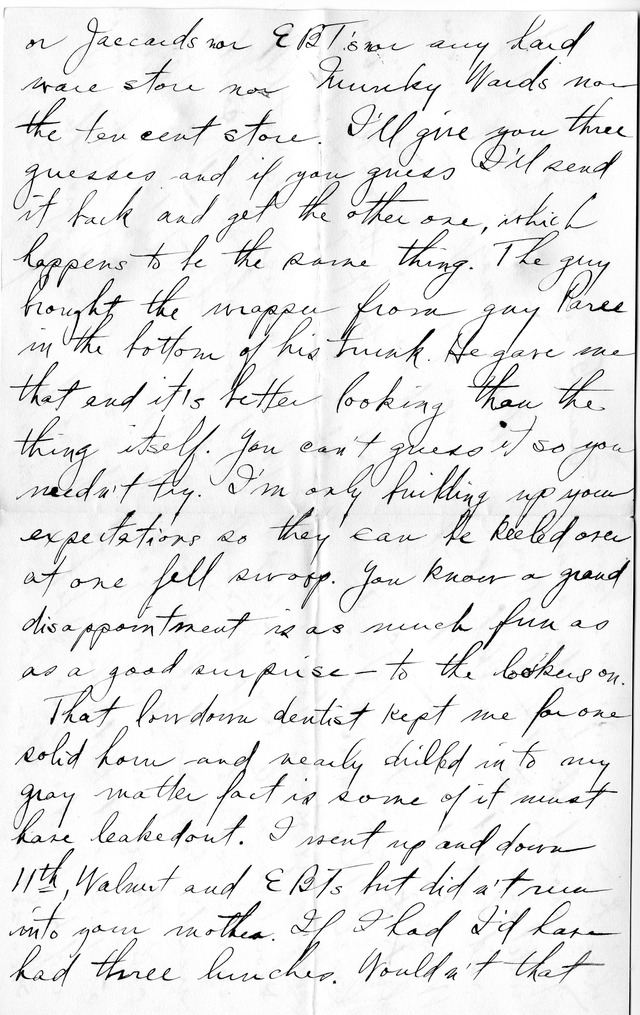 Letter from Harry S. Truman to Bess Wallace