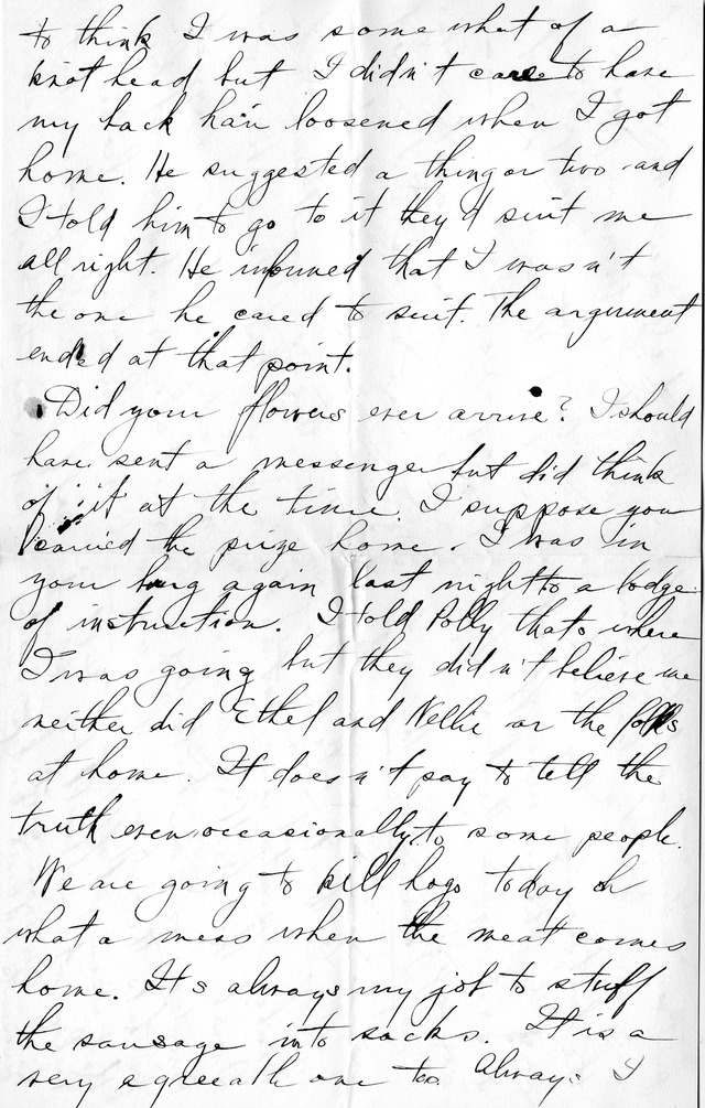 Letter from Harry S. Truman to Bess Wallace