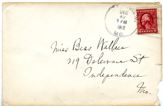 Letter from Harry S. Truman to Bess Wallace