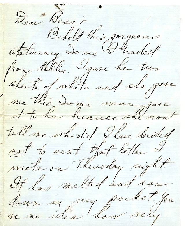 Letter from Harry S. Truman to Bess Wallace