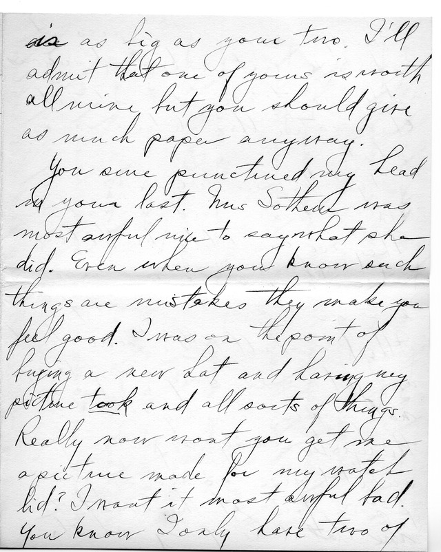 Letter from Harry S. Truman to Bess Wallace