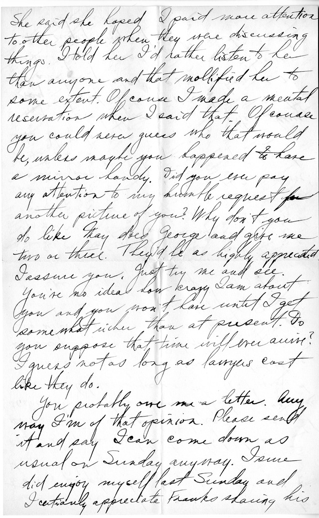 Letter from Harry S. Truman to Bess Wallace