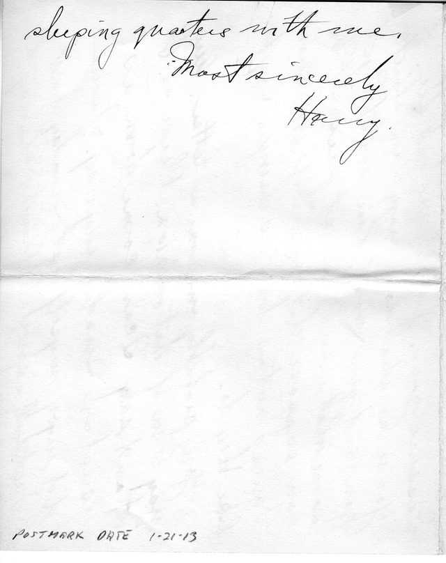 Letter from Harry S. Truman to Bess Wallace