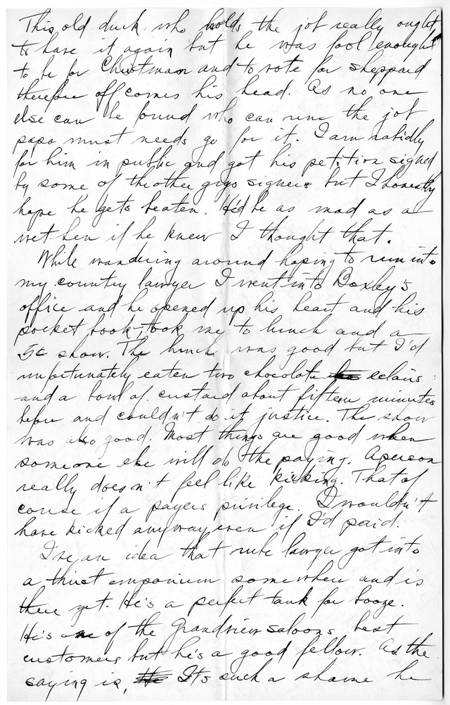 Letter from Harry S. Truman to Bess Wallace