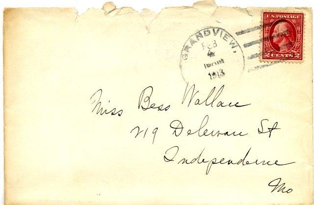 Letter from Harry S. Truman to Bess Wallace