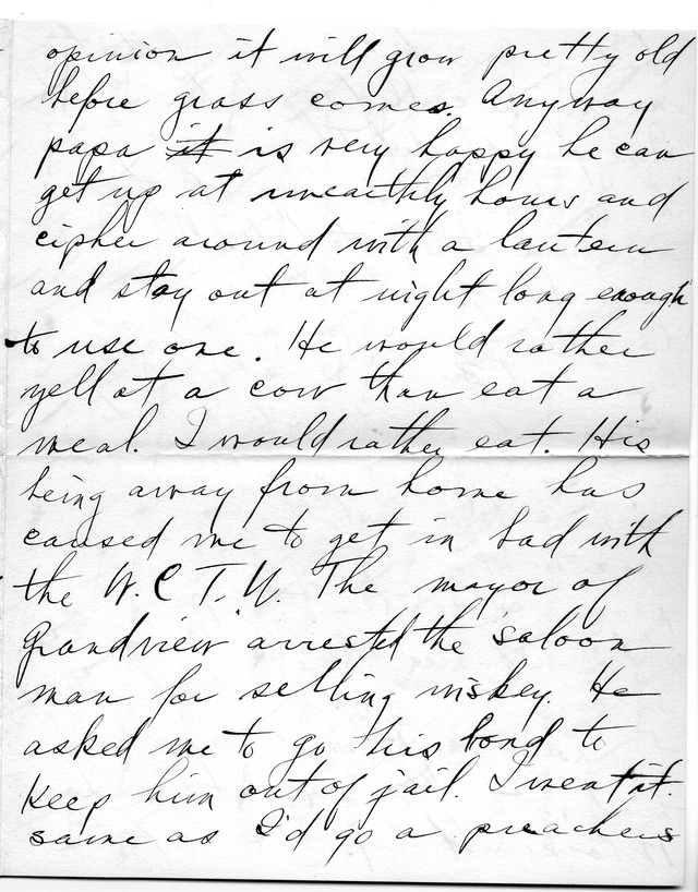 Letter from Harry S. Truman to Bess Wallace