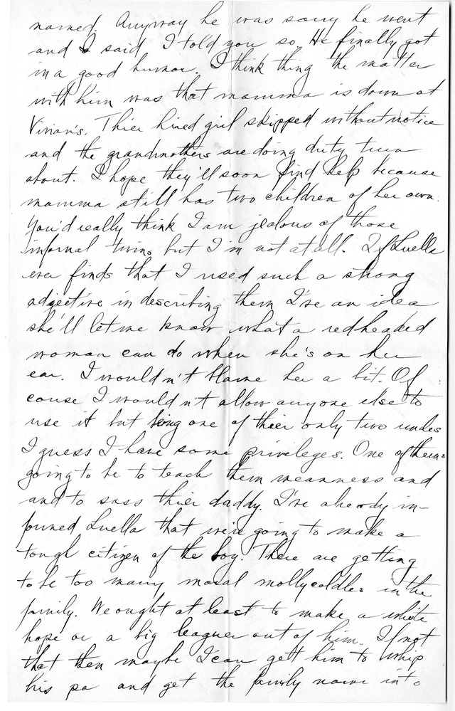 Letter from Harry S. Truman to Bess Wallace