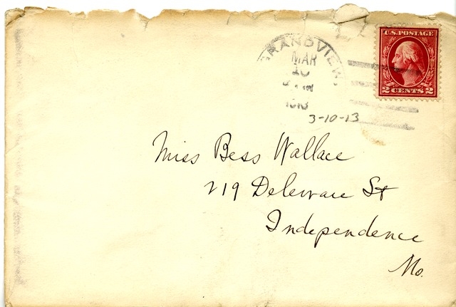 Letter from Harry S. Truman to Bess Wallace