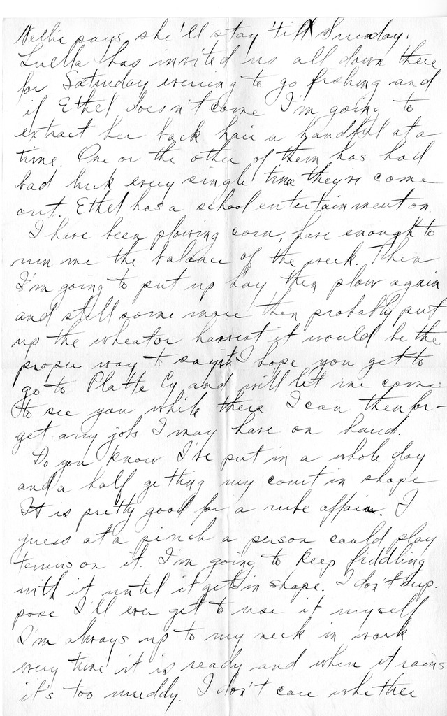 Letter from Harry S. Truman to Bess Wallace