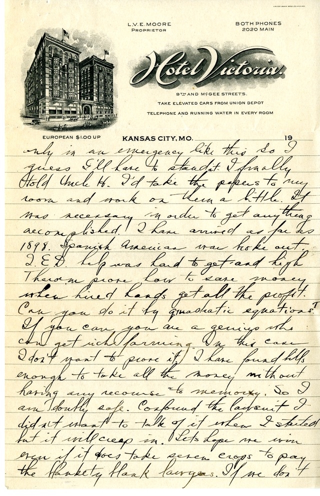 Letter from Harry S. Truman to Bess Wallace