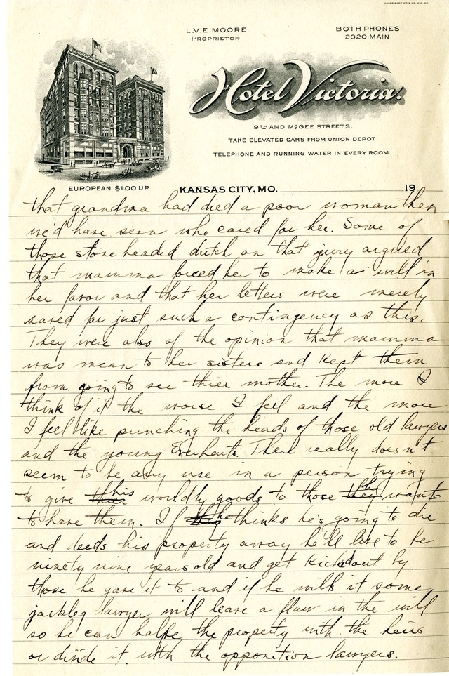 Letter from Harry S. Truman to Bess Wallace