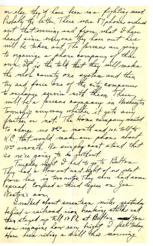 Letter from Harry S. Truman to Bess Wallace