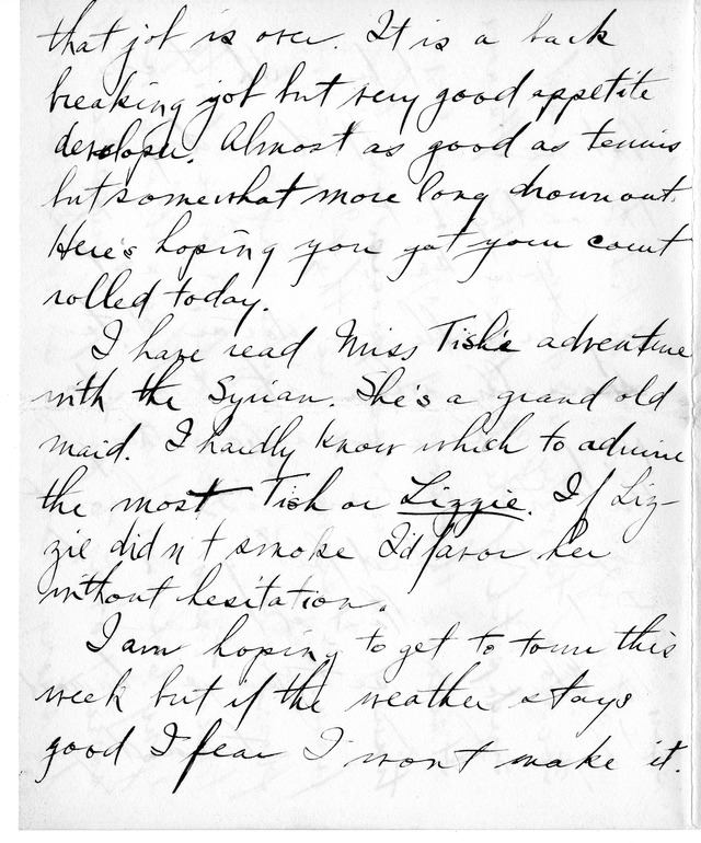 Letter from Harry S. Truman to Bess Wallace