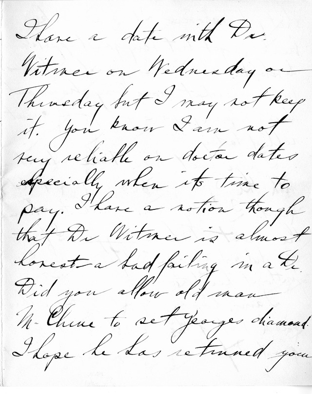 Letter from Harry S. Truman to Bess Wallace