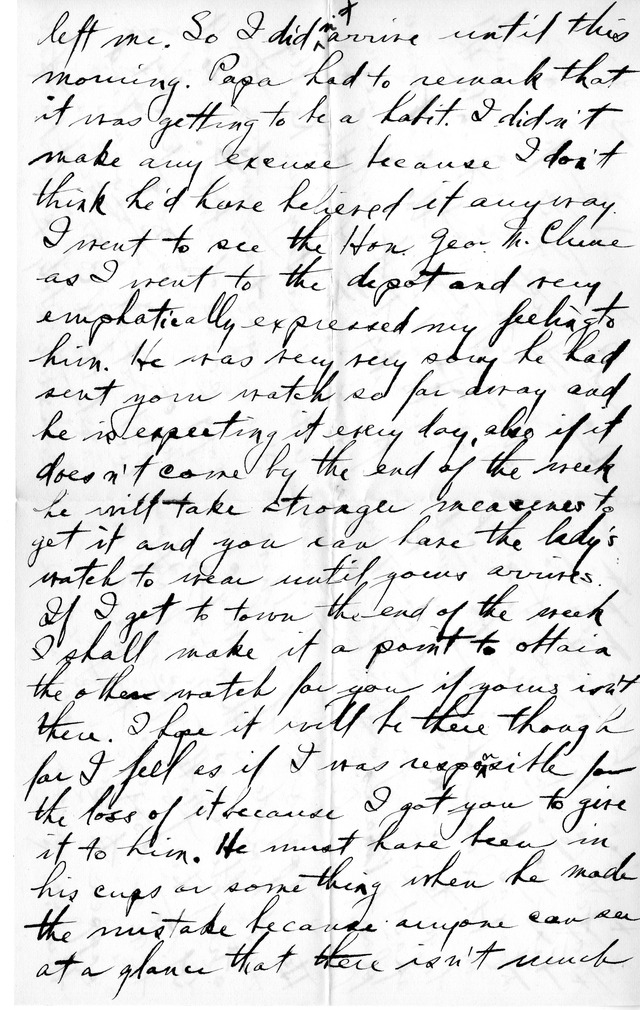 Letter from Harry S. Truman to Bess Wallace