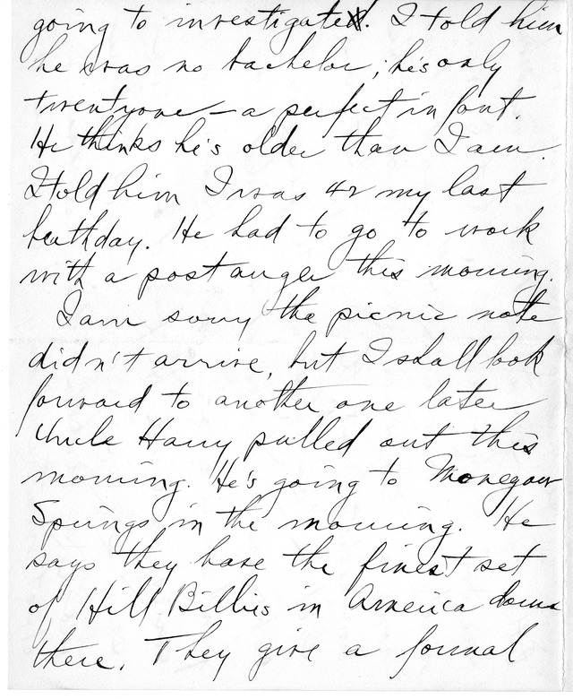 Letter from Harry S. Truman to Bess Wallace