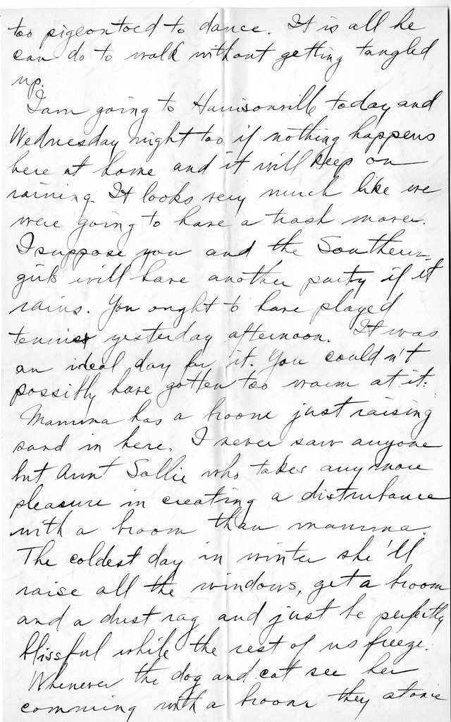 Letter from Harry S. Truman to Bess Wallace