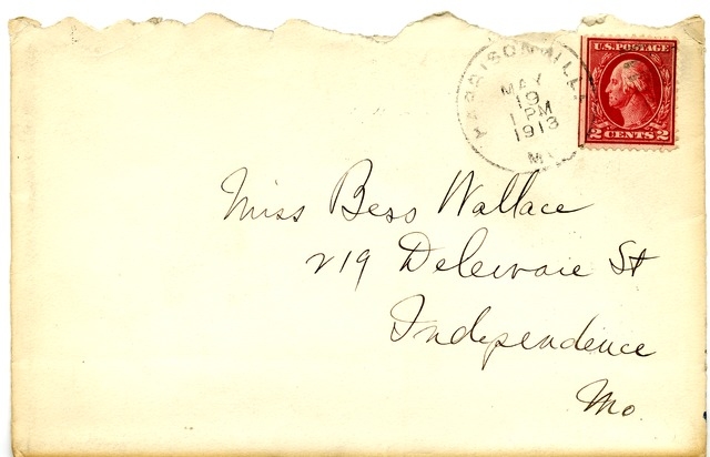 Letter from Harry S. Truman to Bess Wallace