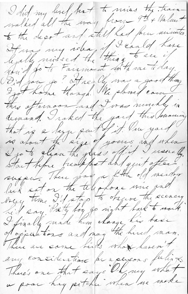 Letter from Harry S. Truman to Bess Wallace