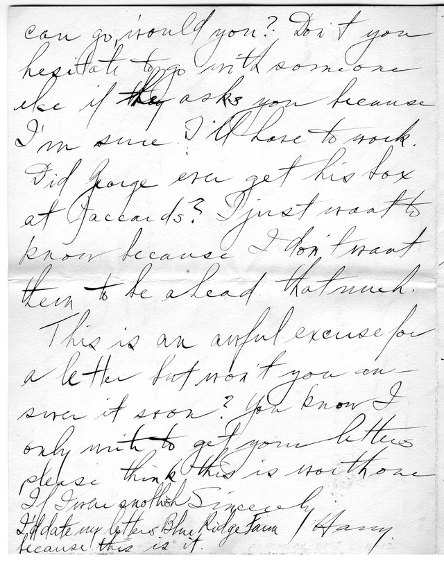 Letter from Harry S. Truman to Bess Wallace