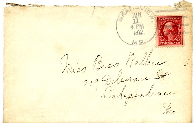 Letter from Harry S. Truman to Bess Wallace