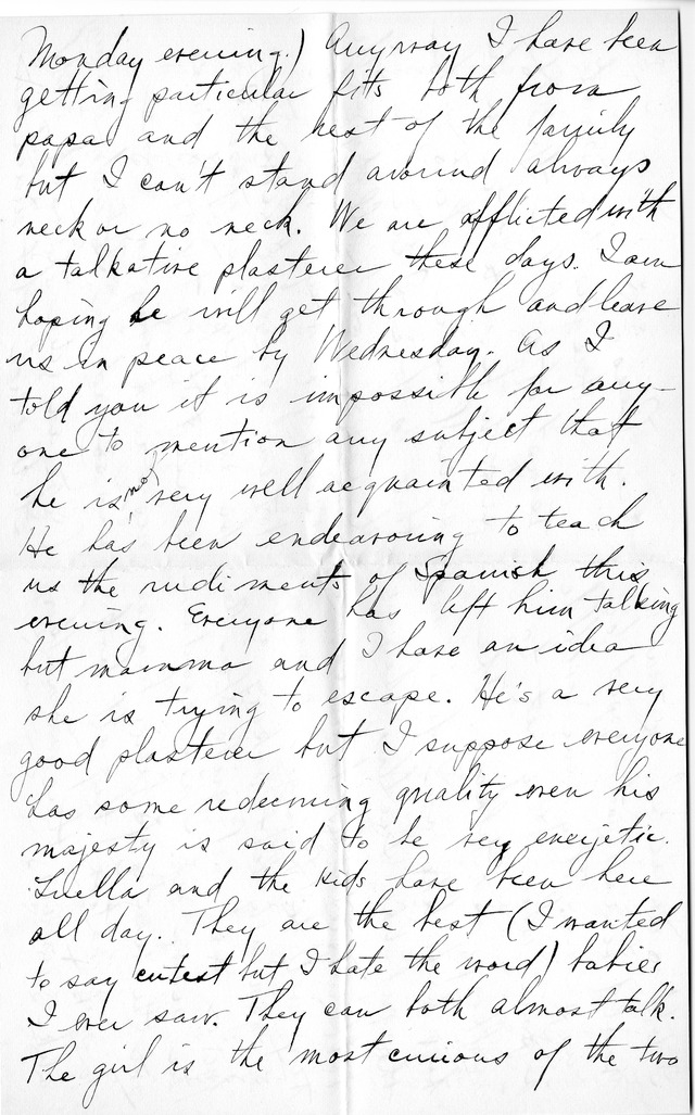 Letter from Harry S. Truman to Bess Wallace