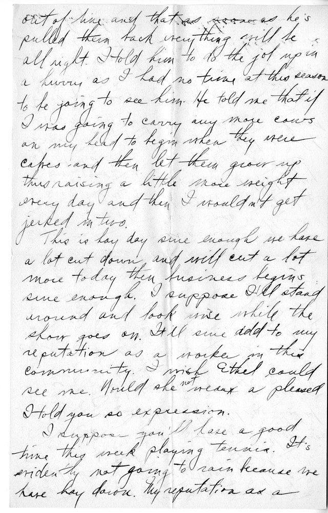 Letter from Harry S. Truman to Bess Wallace
