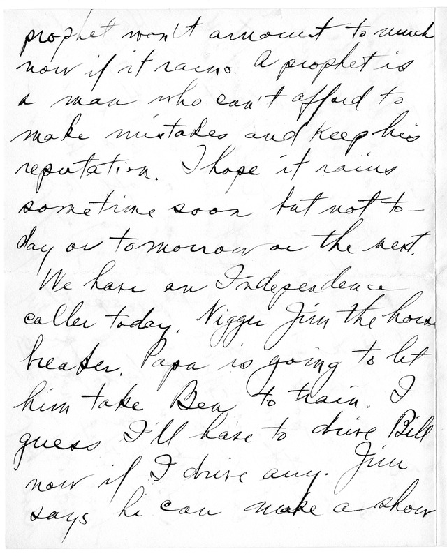 Letter from Harry S. Truman to Bess Wallace