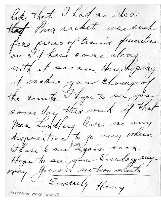 Letter from Harry S. Truman to Bess Wallace