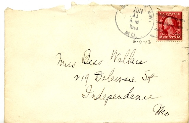 Letter from Harry S. Truman to Bess Wallace