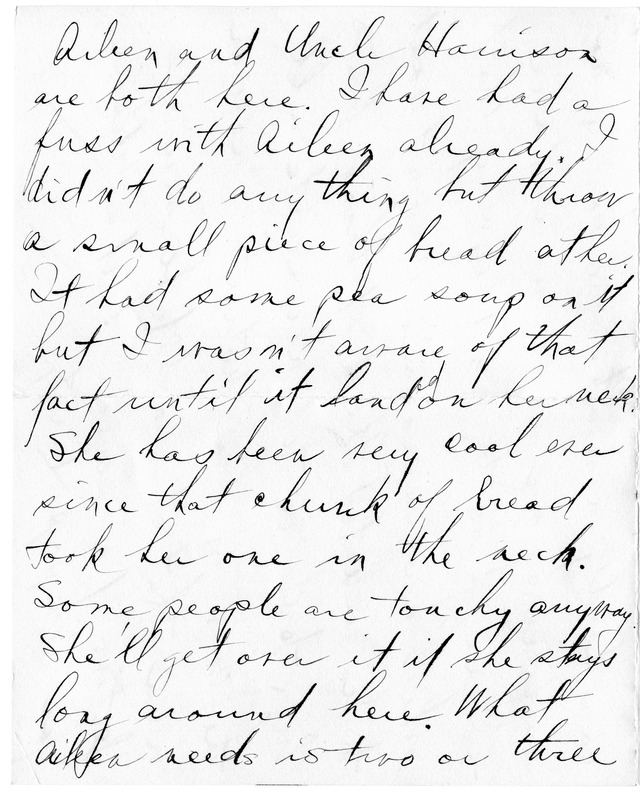Letter from Harry S. Truman to Bess Wallace