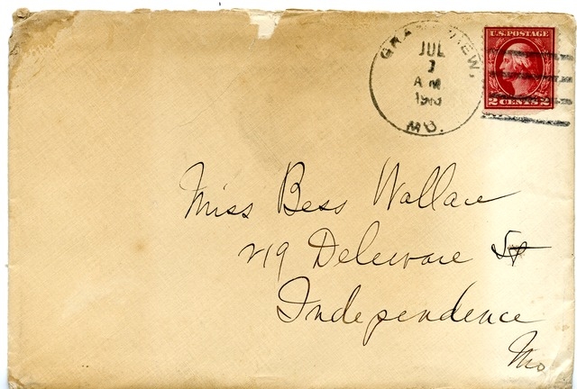 Letter from Harry S. Truman to Bess Wallace