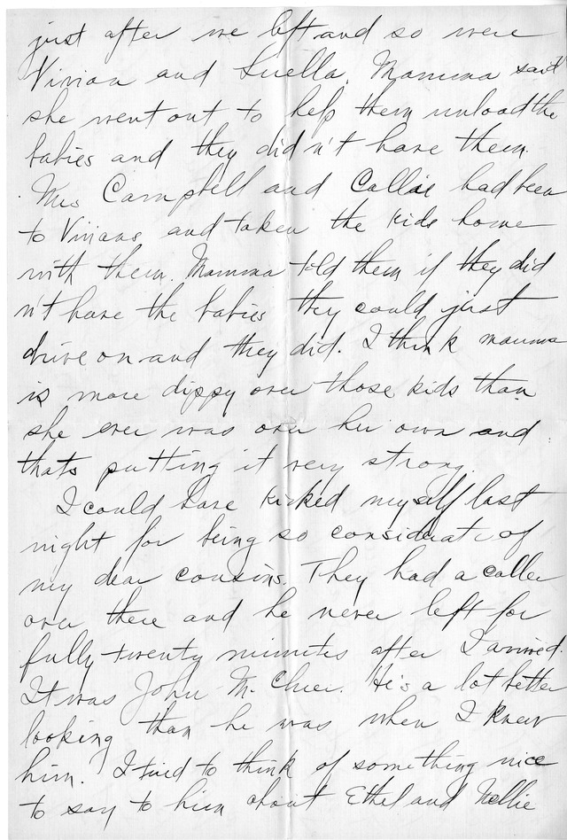 Letter from Harry S. Truman to Bess Wallace