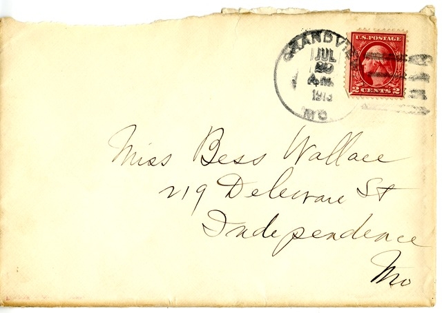 Letter from Harry S. Truman to Bess Wallace