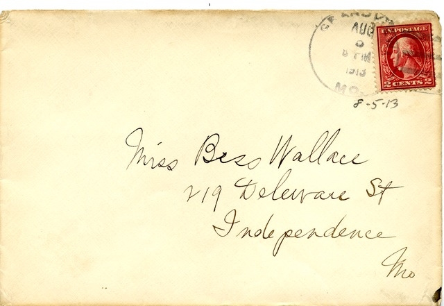 Letter from Harry S. Truman to Bess Wallace