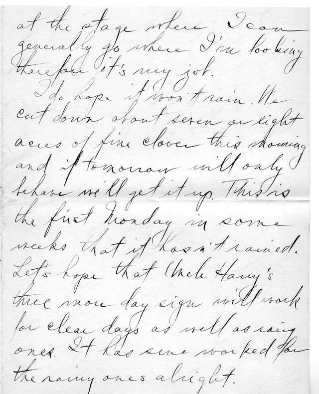 Letter from Harry S. Truman to Bess Wallace