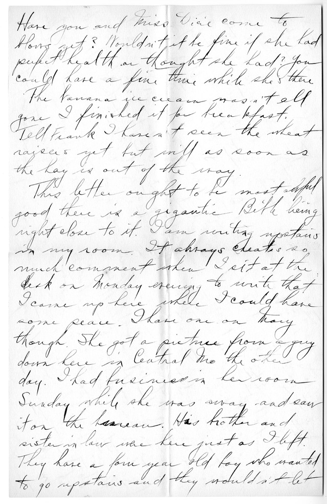 Letter from Harry S. Truman to Bess Wallace