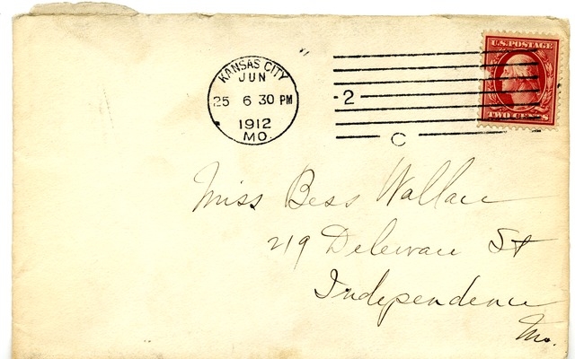 Letter from Harry S. Truman to Bess Wallace